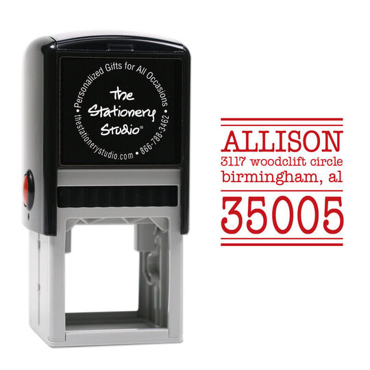 Big Zip Name Self-Inking Stamp